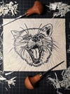 Fox Linoprint