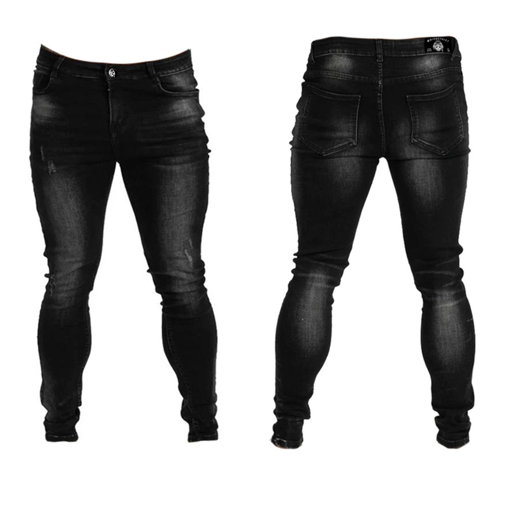 black barrel jeans