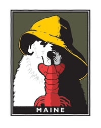 Sea Dog With Lobster, MAINE
