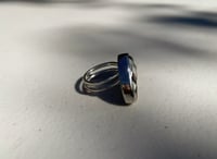 Image 2 of Checkerboard  Crescent Moon Ring