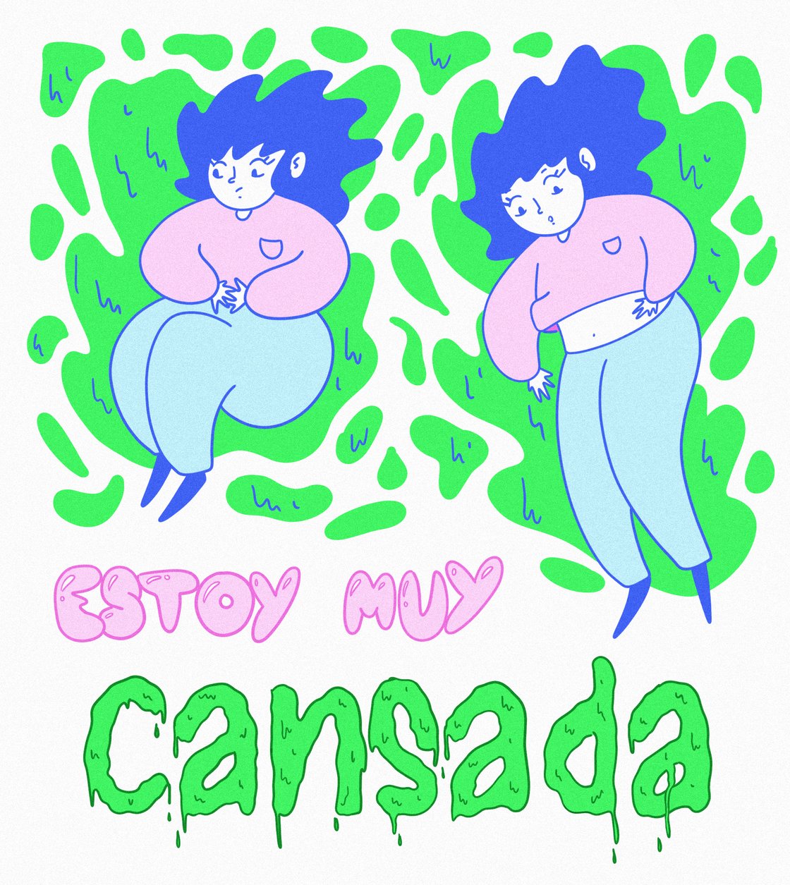 Image of Print "Estoy muy cansada"