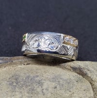 Image 1 of Size 7 Diamonds and Tsavorite Ring