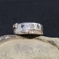 Image 3 of Size 7 Diamonds and Tsavorite Ring
