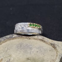 Image 5 of Size 7 Diamonds and Tsavorite Ring