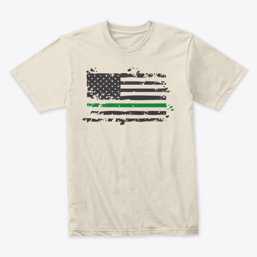 Image of GREEN LINE BP TEE (SUPPORT YOUR LOCAL BORDER PATROL SHIRT)