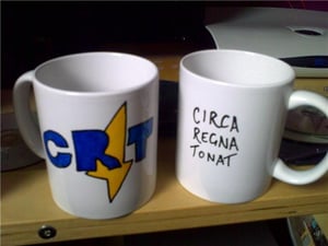 Image of Circa Regna Tonat hand painted mug!!!!!!
