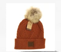 Image 3 of Heather Beanie Pom Hat 