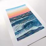 Waves at Sunset 