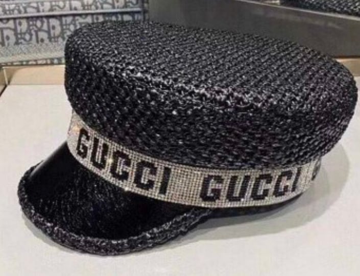 gucci bling hat