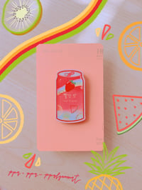 Image 2 of svt & rv summer song soda wood pins  🍓🍋🥭