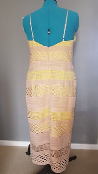 Image 2 of ASOS Yellow and Cream Coloured Lace Dress - C100