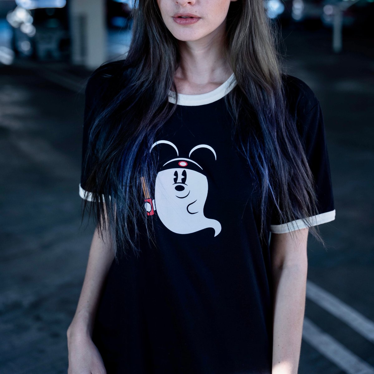 Image of Snack Ghosty Ringer Tee