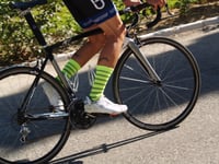 Image 4 of 6.5 inch tall "Yellow & Lime" Summer Sock