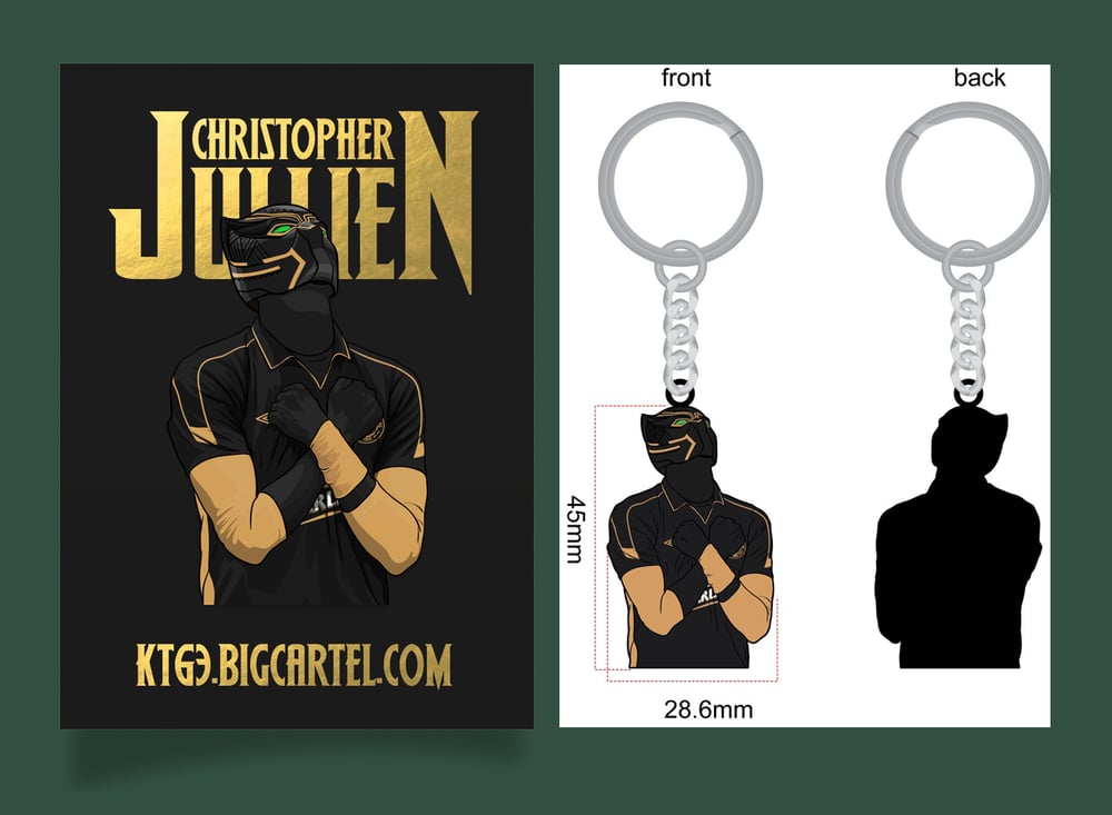 Jullien Black Panther Key Ring + FREE STICKERS - PRE ORDER