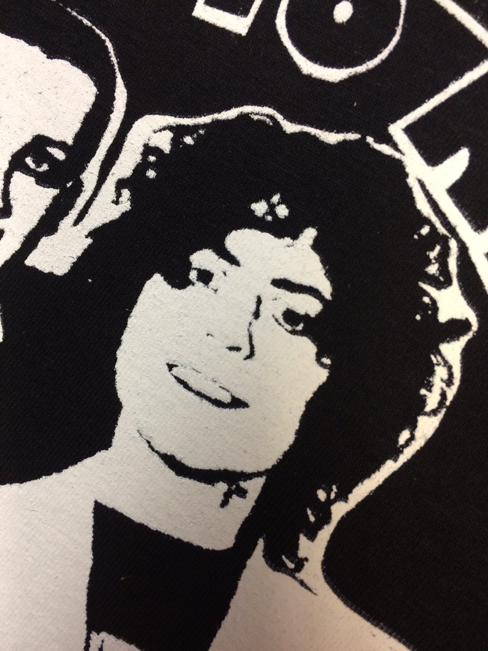 The Damned - T Rex shirt : Dave Vanian & Marc Bolan t shirt hand screen printed to order 