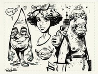 Image 2 of Original Warm Up Ink Drawing Pages