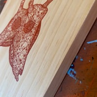 Image 4 of Double Giraffe on Solid Pine Block