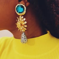 Image 2 of Green Mimi Earrings