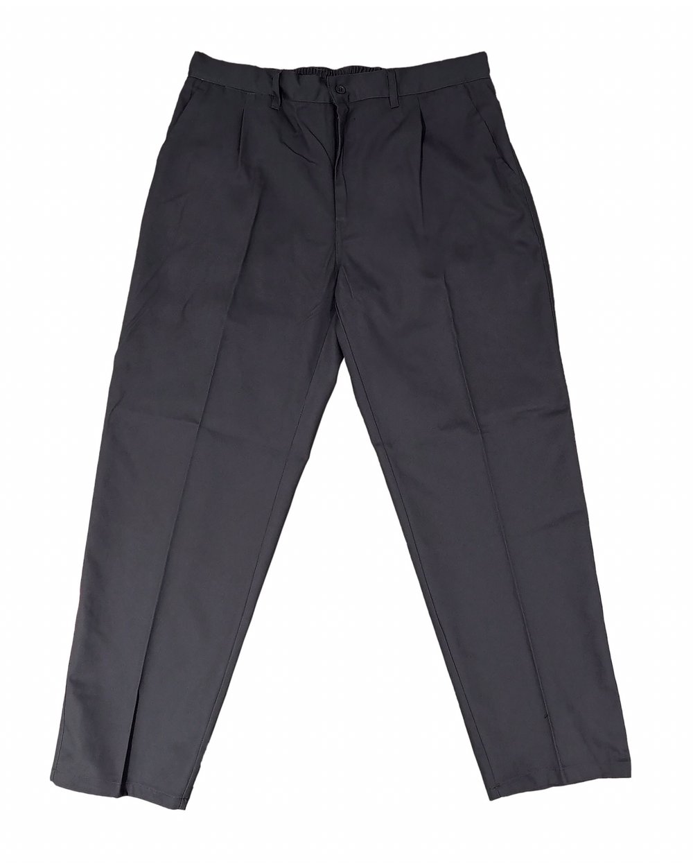 EMBROIDED GREY CHINO