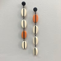 Image 1 of long drop seed earrings