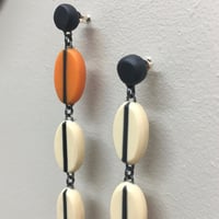 Image 2 of long drop seed earrings