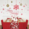 Holiday Christmas Wall Decals Removable Art Holiday Season Wall Art