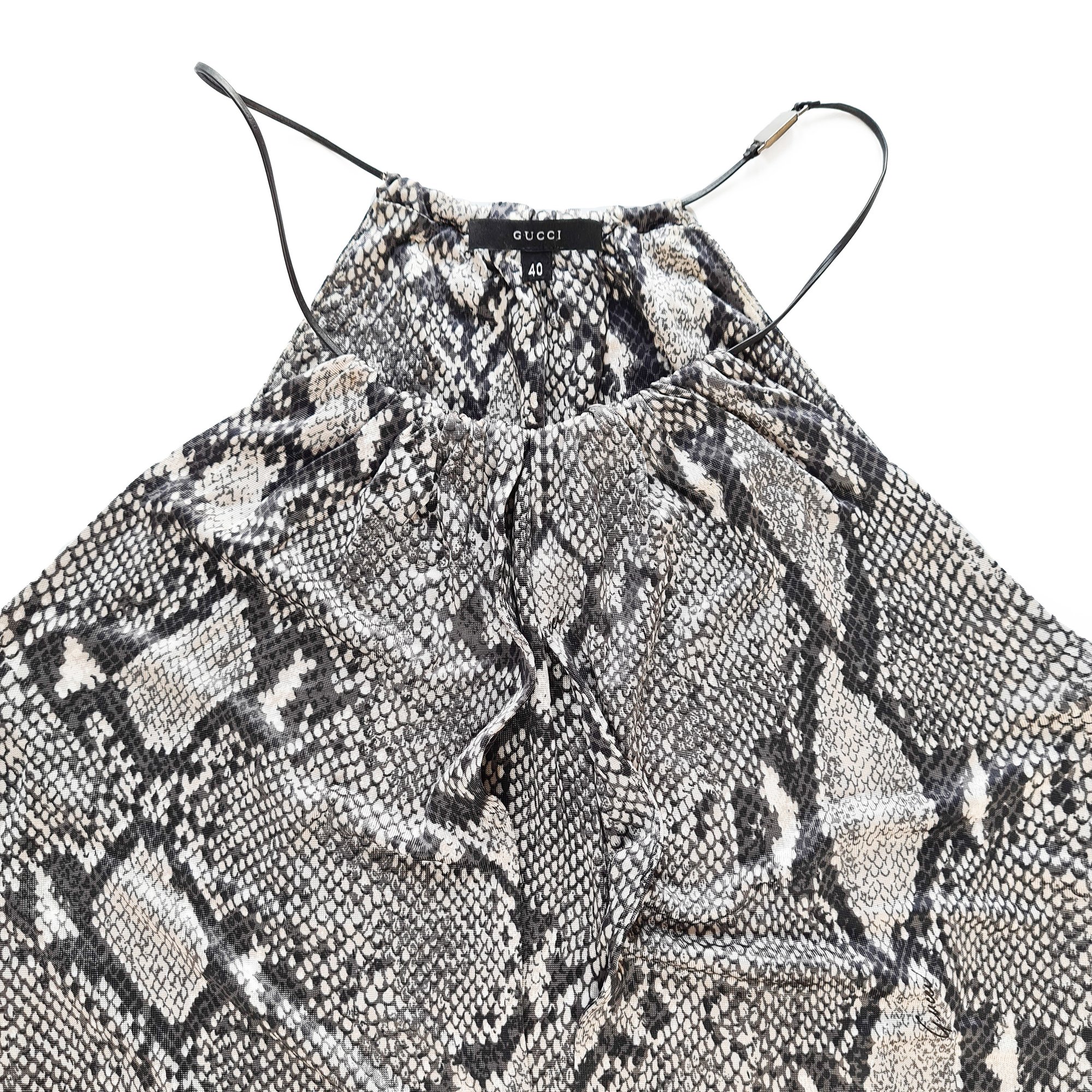 Image of Gucci by Tom Ford Python Dress