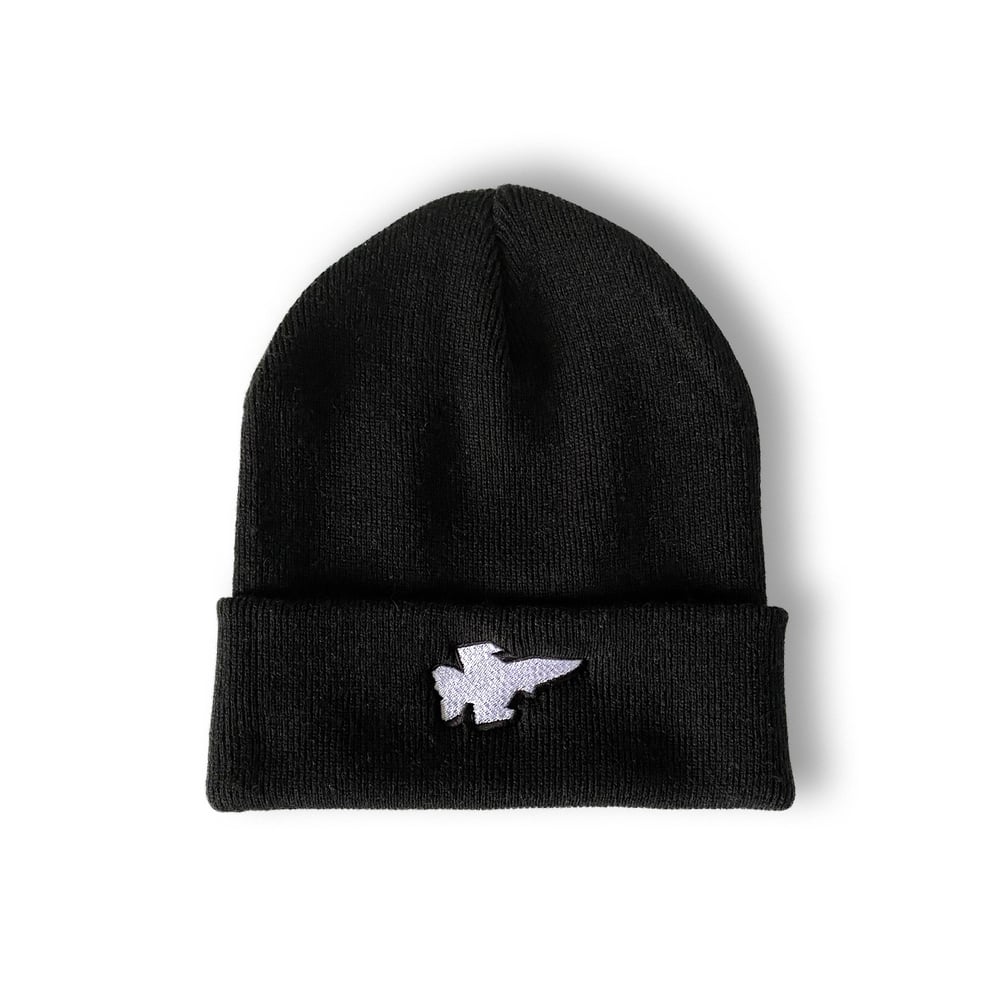 Image of 'Plane' Beanie - Black