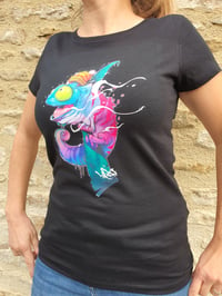 Image 1 of Tee shirt femme Caméléon