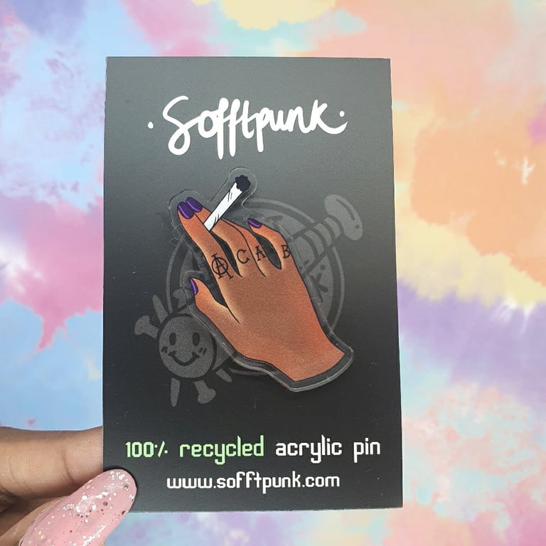 ACAB 100% Recycled Acrylic Pin