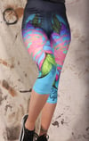 Slowdown 3/4 Length Flower Leggings