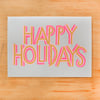 Happy Holidays Pink Greeting Card