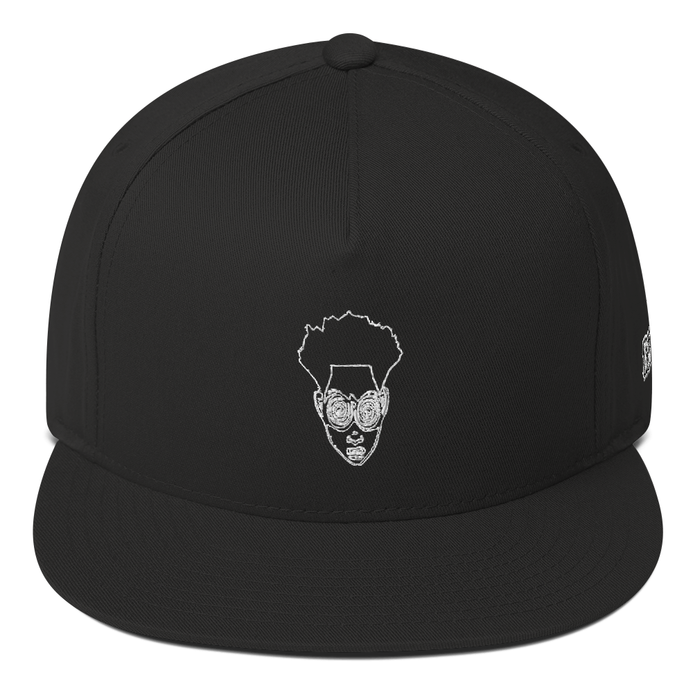 Image of YAGGFU FRONT™ FISTO LOGO OUTLINE Flat Bill Cap