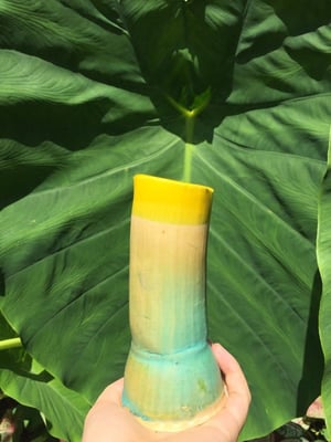 Image of Minty Yellow Vase