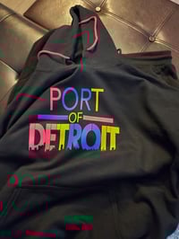 Image 2 of Three color port of Detroit hoodie