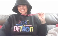 Image 3 of Three color port of Detroit hoodie