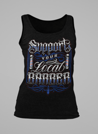 Image 1 of Women Support Local Barber Tank Top