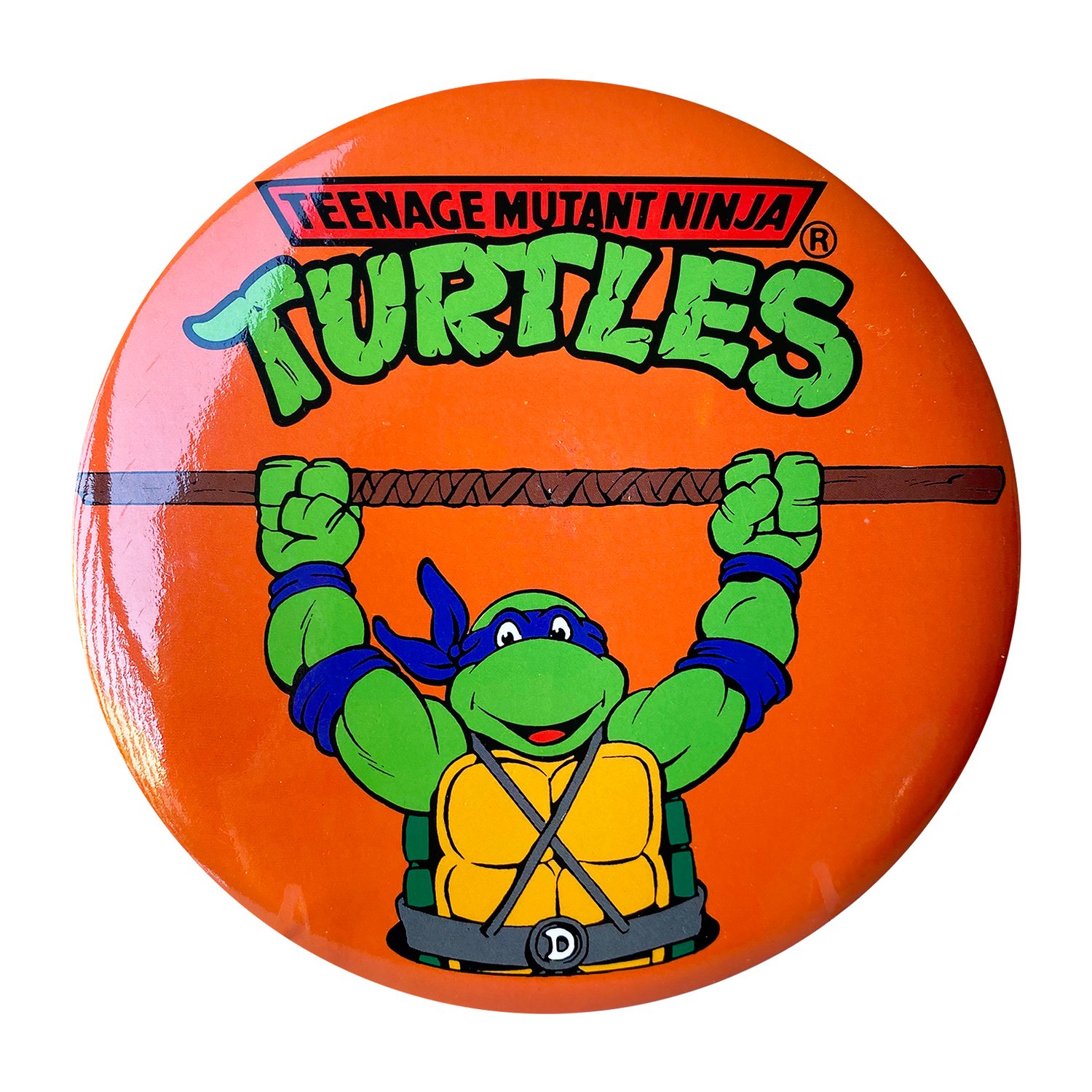 Teenage Mutant Ninja Turtles 6" Great Big Button – Cartoon Orange Donatello (1990)