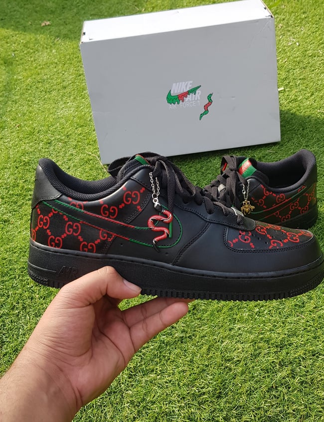 Gucci Swoosh Fabric Inspired' Air Force 1