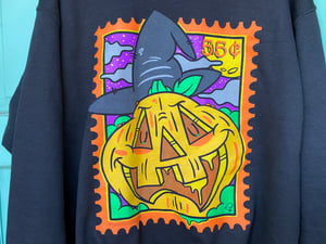 Pumpkin Stamp Crewneck Sweater
