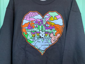 Halloween Castle Love Crewneck Sweater