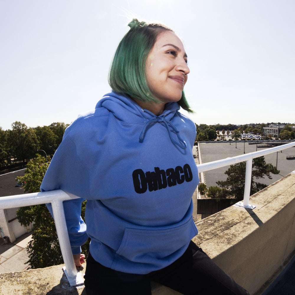 Image of Bled Through | Hoodie | Placid Blue