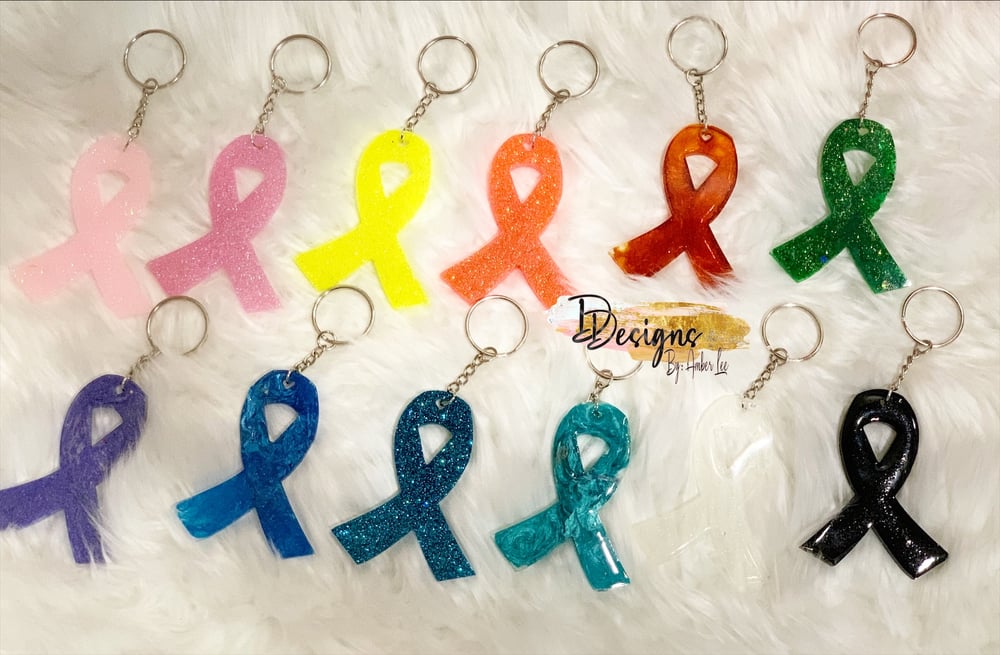 Image of Awareness ribbon keychains