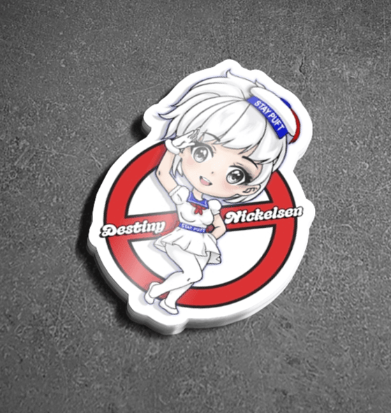Image of MS. STAY PUFT STICKER