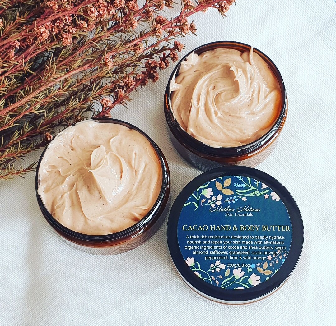 Image of Hand-whipped Cacao Body Butter Infused with Peppermint, Lime & Wild Orange 