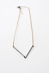 Image 1 of NECKLACE silver oxidized #027-75