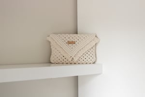 Image of Off white Clutch bag