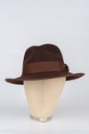 Chocolate Brown Fedora Hat