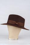 Chocolate Brown Fedora Hat