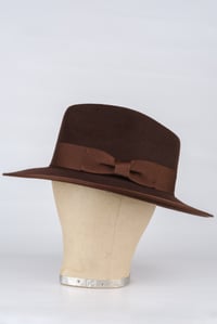 Image 3 of Chocolate Brown Fedora Hat